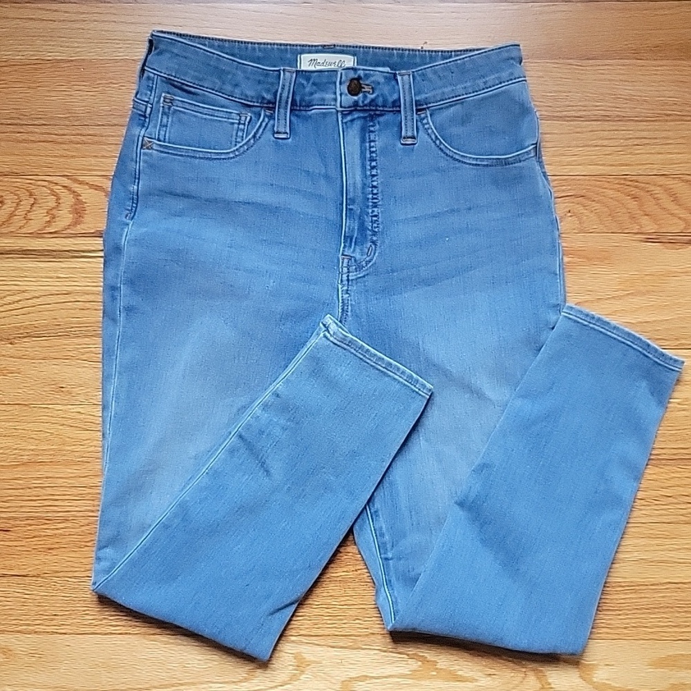 Madewell Women’s Denim Curvy Skinny Jeans Light Blue 30 High Rise Hourglass Chic